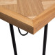 HOLLY Table d'appoint - Bois naturel - L 40 x P 40 x H 43 cm