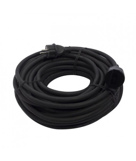 CHACON Prolongateur HO7RN-F 3 x 2,5 mm² - 20 m - Noir