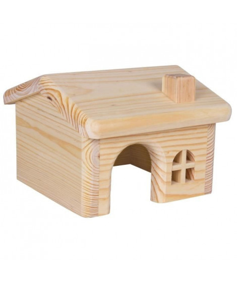TRIXIE Maisonnette en bois pour hamsters/souris 15 × 11 × 15 cm