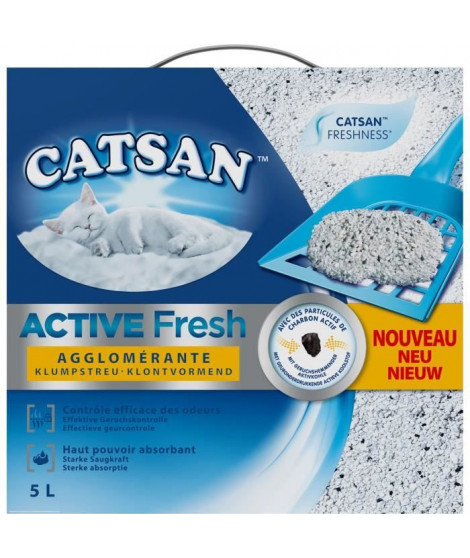 CATSAN Active Fresh - Litiere - Pour chat - 5 L
