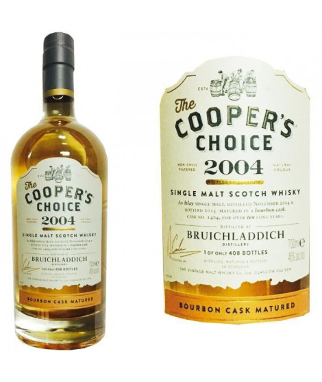 Cooper's Bruichladdich 2004 0.70L 46%