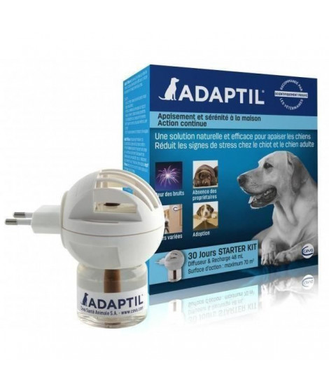 ADAPTIL Diffuseur + recharge anti-stress 48 ml - 30 jours - Pour chien et chiot