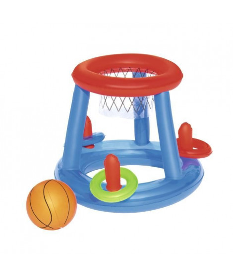 BESTWAY Panier de basket flottant + ballon + cerceaux - Ø 61 cm