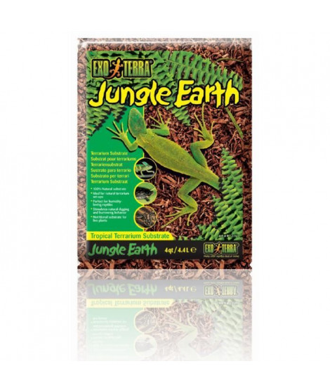 EXO TERRA Substrat naturel Jungle Earth 4,4 L - Pour terrarium