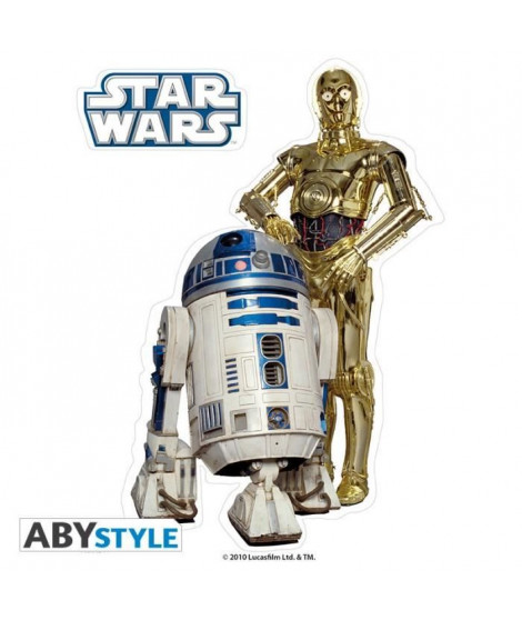 Stickers Star Wars - 16x11cm  / 2 planches - R2-D2  / C3PO - ABYstyle