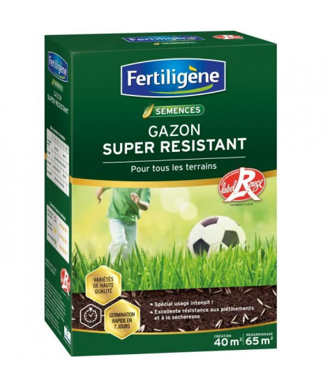 FERTILIGENE Gazon Super Résistant Tous Terrains - 1 kg