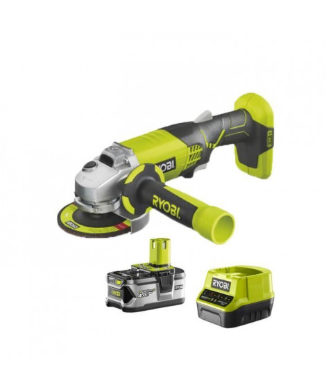 RYOBI R18AG - 140S - Meuleuse d'angle 18V Ø 115 mm + 1 batterie 4,0 Ah