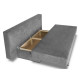 Banquette convertible TEIJO 3 places - Tissu gris - Contemporain - L 190 x P 92 cm