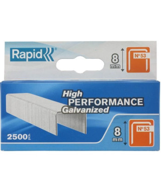 RAPID Agrafes N°53/8 en fil fin 2500 pcs