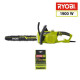 RYOBI Tronçonneuse 1900 W - 35 cm + 2 chaînes - RCS1935B2C