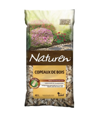 NATUREN Copeaux de Bois non coloré - 40L