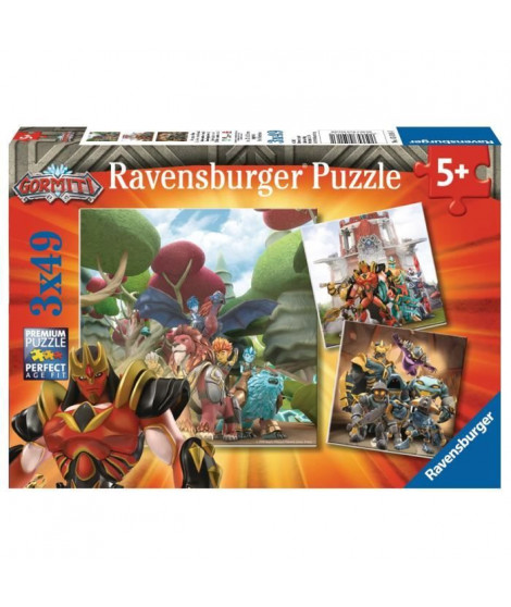 RAVENSBURGER - Puzzles 3x49 pieces Le Bien contre le Mal / Gormiti