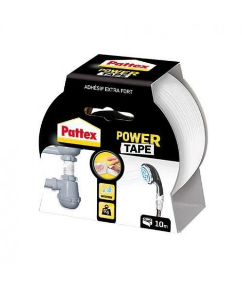 PATTEX Adhésif super puissant Power tape - Blanc - 10 m