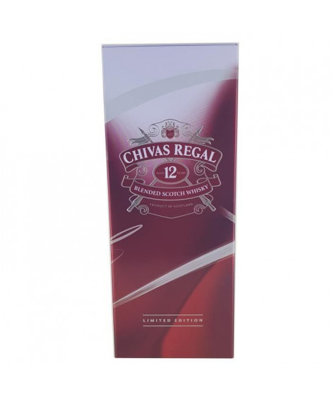 Chivas 12 ans - Blended Whisky - 40%vol - 70cl - Etui en métal Edition Limitée
