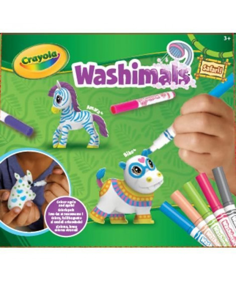 Washimals   - Mes Animaux a Colorier - Kit Safari 2