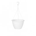 ARTEVASI Pot de fleurs suspendu Algarve - 8 L - 31 x 31 x 20,5 cm - Blanc