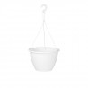 ARTEVASI Pot de fleurs suspendu Algarve - 8 L - 31 x 31 x 20,5 cm - Blanc