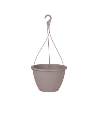 ARTEVASI Pot de fleurs suspendu Algarve - 8 L - 31 x 31 x 20,5 cm - Taupe