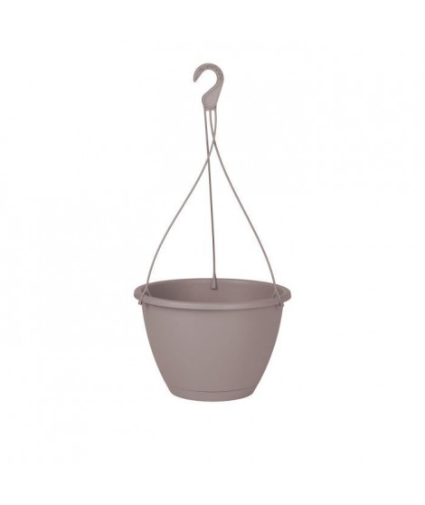 ARTEVASI Pot de fleurs suspendu Algarve - 8 L - 31 x 31 x 20,5 cm - Taupe