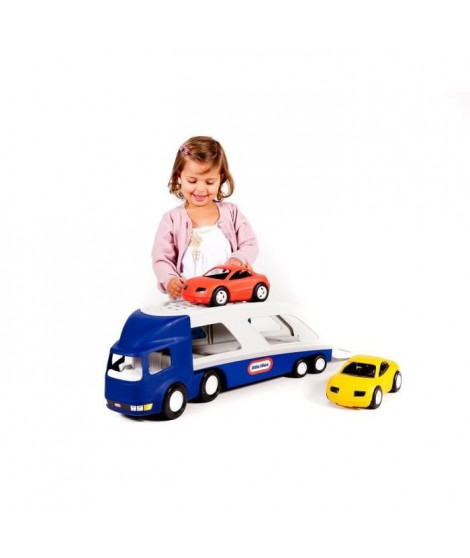 Little Tikes-Camion Porte vehicule avec 2 voitures de courses