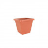 ARTEVASI Pot de fleurs Venezia Carré - 26,7 L - 39,2 x 39,2 x 33,8 cm - Terre cuite