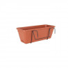 ARTEVASI Kit Jardiniere Venezia avec réserve d'eau - 10 L - 49 x 19,5 x 16,6 cm - Terre cuite