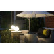 LUMI JARDIN Lot de 2 Spheres lumineuse solaire a LED Moony - Lumiere blanc - Ø 20 cm