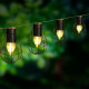 LUMIJARDIN Guirlande solaire cage Keny avec 10 ampoules décoratives