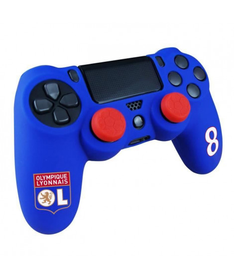 Kit e-sport Olympique Lyonnais OL N°8 - Deluxe - Bleu - Pour manette PS4