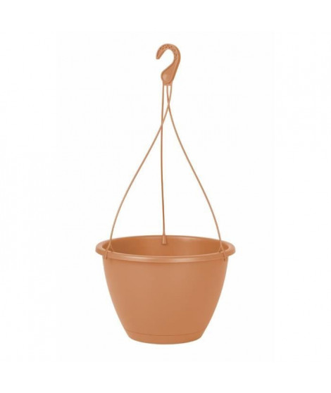 ARTEVASI Pot de fleurs suspendu Algarve - 8 L - 31 x 31 x 20,5 cm - Terre cuite claire