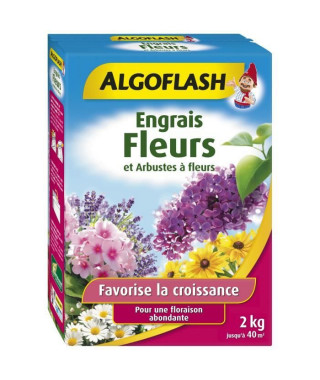 ALGOFLASH Engrais Fleurs et Arbustes a fleurs - 2kg