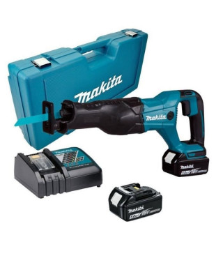 MAKITA Scie récipro 18 V Li-Ion (2x 5Ah) + valise de transport DJR186RTE