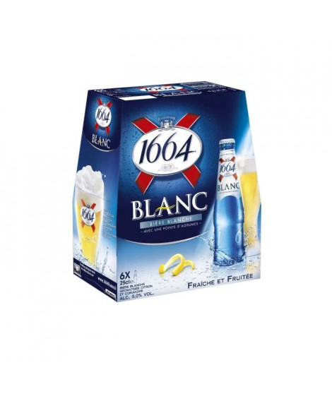 1664 - Biere blanche -  Pack de 6 x 25 cl