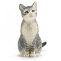 Schleich Figurine 13771 - Animal de la ferme - Chat, assis