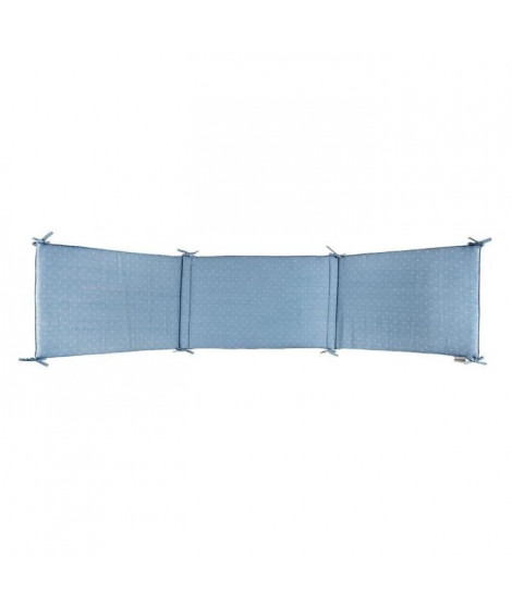 NATTOU - Pure Bleu Tour de lit coton 180x40cm