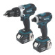 MAKITA Combopack perceuse a percussion et visseuse a chocs - DLX2145TJ