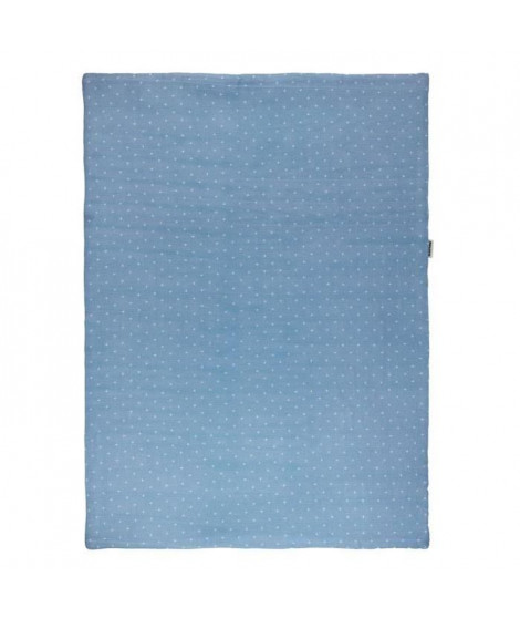 NATTOU - Pure Bleu Couverture Coton 75x100cm