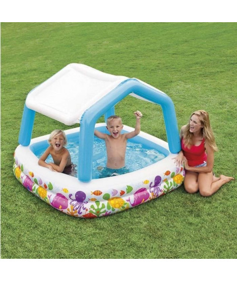 INTEX Piscine Ombrelle Aqua 157x157x122Cm