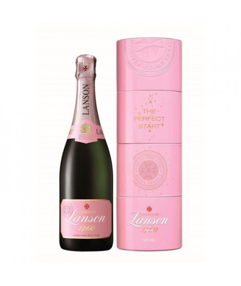 Champagne Lanson Rosé Label avec coffret - 75 cl