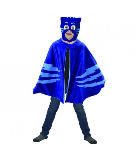 Caritan Pyjamasques deguisement cape-plaid + masque bleu yoyo