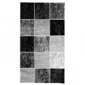 SUBWAY CUBE Tapis de salon en polypropylene - 80x150 cm - Noir