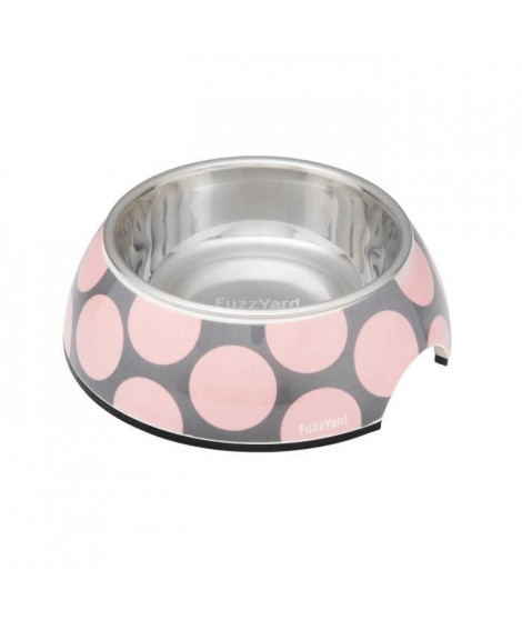 FUZZYARD Gamelle Pink Bubblelicious M - 13 x 6 cm - Pour chien