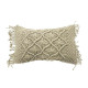 Coussin Macrame - 30 x 50 cm - Beige naturel