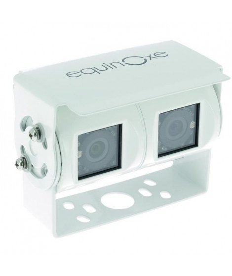 EQUINOXE Caméra de recul - Filaire double - Blanc