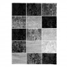 SUBWAY CUBE Tapis de salon en polypropylene - 120x170 cm - Noir