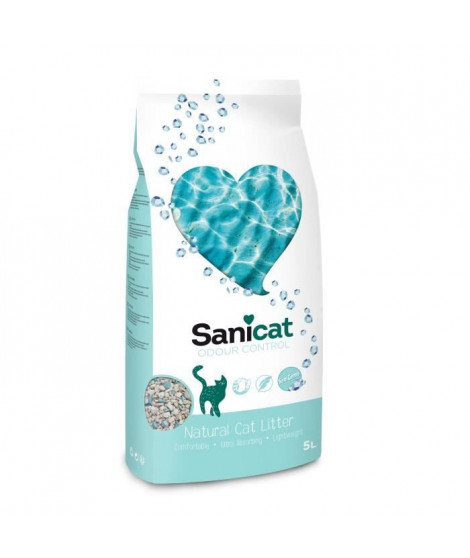 SANICAT Litiere Odour Control - A base de terre de diatomée 30 jours - Pour chat