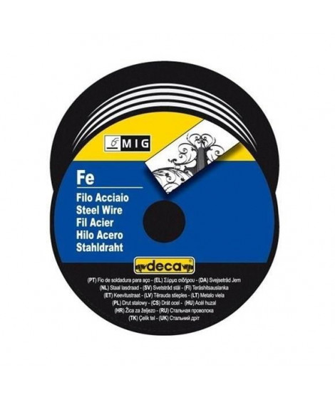 DECA Bobine fil acier pour soudure MIG/MAG Ø fil 0,6 mm 0,7 kg