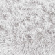 NEO YOGA Tapis de salon ou chambre - Microfibre extra doux - Ø 90 cm - Blanc
