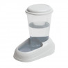 FERPLAST Distributeur d'eau Nadir 3L en plastique - 29,2x20,2x28,8cm - Blanc - Chien et chat