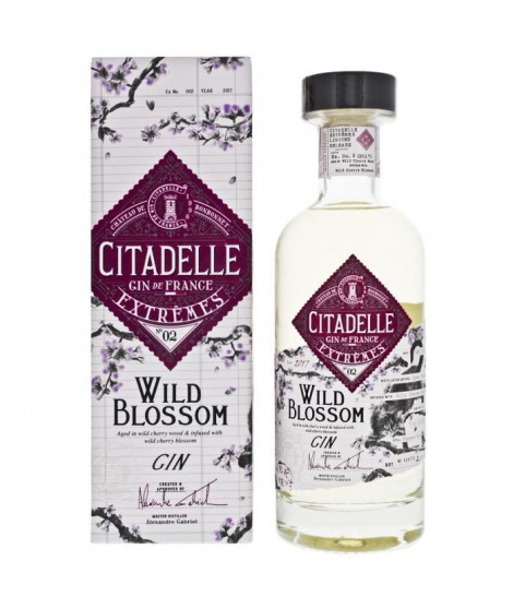 CITADELLE Gin Extremes N°2 Cherry Blossom - 70 cl - 42,6°